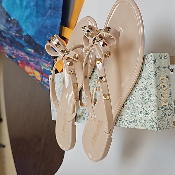 NIB Mudd sandals, size 8.5, blush color - Picture 2 of 5
